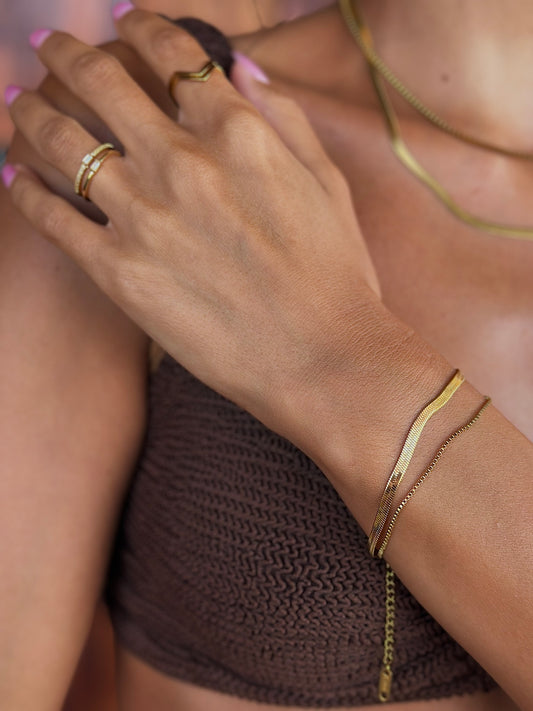 DOUBLE GOLD- bracelet